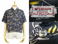 50’s Vintage Shirt  マクレガー 半袖コットンシャツ 動物柄 買取査定