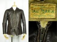 40’s Vintage Lether Jacket レザージャケット California モンゴメリーワード 買取査定