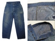 40’s Vintage Denim Pants NAVY ヴィンテージデニムパンツ 買取査定