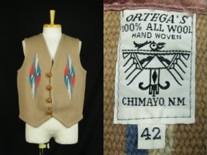 CHIMAYO Ortega’s Chimayo Vest オルテガ チマヨベスト 買取査定 ｜ ヴィンテージ古着買取のアメリカンバイヤーズ