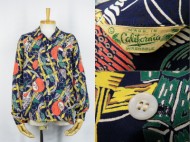 50’ｓ Vintage Aloha shirt California カリフォルニア 長袖アロハシャツ 買取査定