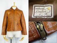 70’s Vintage Lether Jacket Natural Comfort ナチュラルコンフォート レザージャケット 買取査定