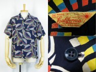 50’ｓ Vintage Aloha shirt California アトミック柄 ハワイアンシャツ 買取査定