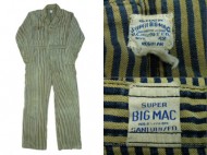 40’s Vintage coveralls SUPER BIGMAC ヒッコリーツナギ 買取査定