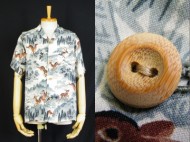 50’s Aloha shirt ヴィンテージ アロハシャツ 和柄 鹿 五重塔 ハワイアン 買取査定