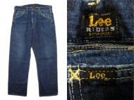 60’s Lee リー 101Z 黒タグ センター デニムパンツ 良好 買取査定