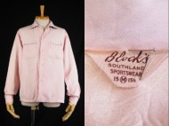 50’s Block’s gabardine shirt ギャバシャツ ピンク ブラック 買取査定