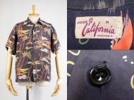 40’ｓ Vintage Aloha shirt California カリフォルニア ハワイアンシャツ 買取査定