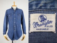 60’s Wrangler BULE BELL Denim Western shirts デニムウエスタンシャツ 買取査定