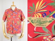 40’s Vintage Aloha shirt CALIFORNIA カリフォルニア ハワイアンシャツ 買取査定