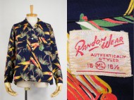 40’s Aloha shirt RANDOM WEAR 長袖ハワイアンシャツ オールオーバー 買取査定