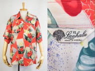 50’s Vintage Aloha shirt Lauhala ハワイアンシャツ アンスリウム 買取査定