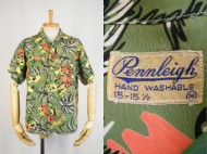 40’s Aloha shirt Pennleigh ハワイアンシャツ レーヨン オールオーバー 買取査定