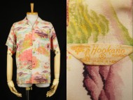 40’s Vintage Aloha shirt Hookano ハワイアンシャツ 縮緬 和柄 清水寺 買取査定