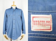 50’s Vintage Work Shirts Hercules ヘラクレス ワークシャツ マチ付 買取査定