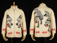 50’s cowichan sweater カウチンセーター オオカミ柄 狼柄 買取査定