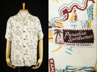 40’s Aloha shirt Paradise Sportswear ハワイアンシャツ 買取査定