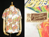 40’s Aloha shirt Paradise Sportswear ハワイアンシャツ 総柄 買取査定