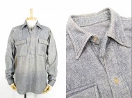30’s vintage wool shirt プルオーバー ウールシャツ チンスト マチ付 買取査定