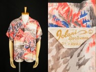 50’s Aloha shirt IOLANI イオラニ ハワイアンシャツ 和柄 縮緬 極上 買取査定