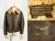 40’s 米軍 USN フライトジャケット M-445 Willis&Geiger Flight Jacket 買取査定