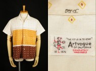 50’s Artvogue アートボーグ ダイヤ柄 コットンシャツ 買取査定