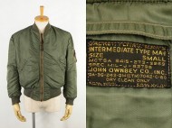 50’s 米軍 JOHN OWNBEY社製 MA-1 フライトジャケット 買取査定
