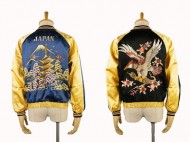 40’s サテン スカジャン 五重塔 虎 鷹 富士山 オリジナル 買取査定