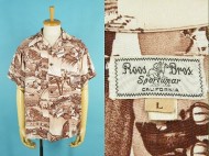 40’s Vintage Aloha shirt Roos Bros ハワイアンシャツ ピクチャー 買取査定