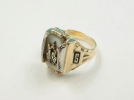 60’s College ring JUSTEN ジャスティン カレッジリング 10K 16号 買取査定