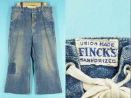 40’s FINCK’S フィンクス デニム ワークパンツ 買取査定