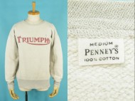 60’s PENNEYS ペニーズ トライアンフ スウェットシャツ 買取査定