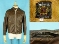 60’s Schott シングル ライダースジャケット 黒タグ 14 買取査定