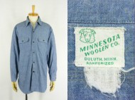 50’s MINNESOTA WOOLEN 長袖 シャンブレーシャツ マチ付き 買取査定