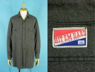 50′s HIT EM HARD 長袖 ブラックシャンブレー ワークシャツ 買取査定